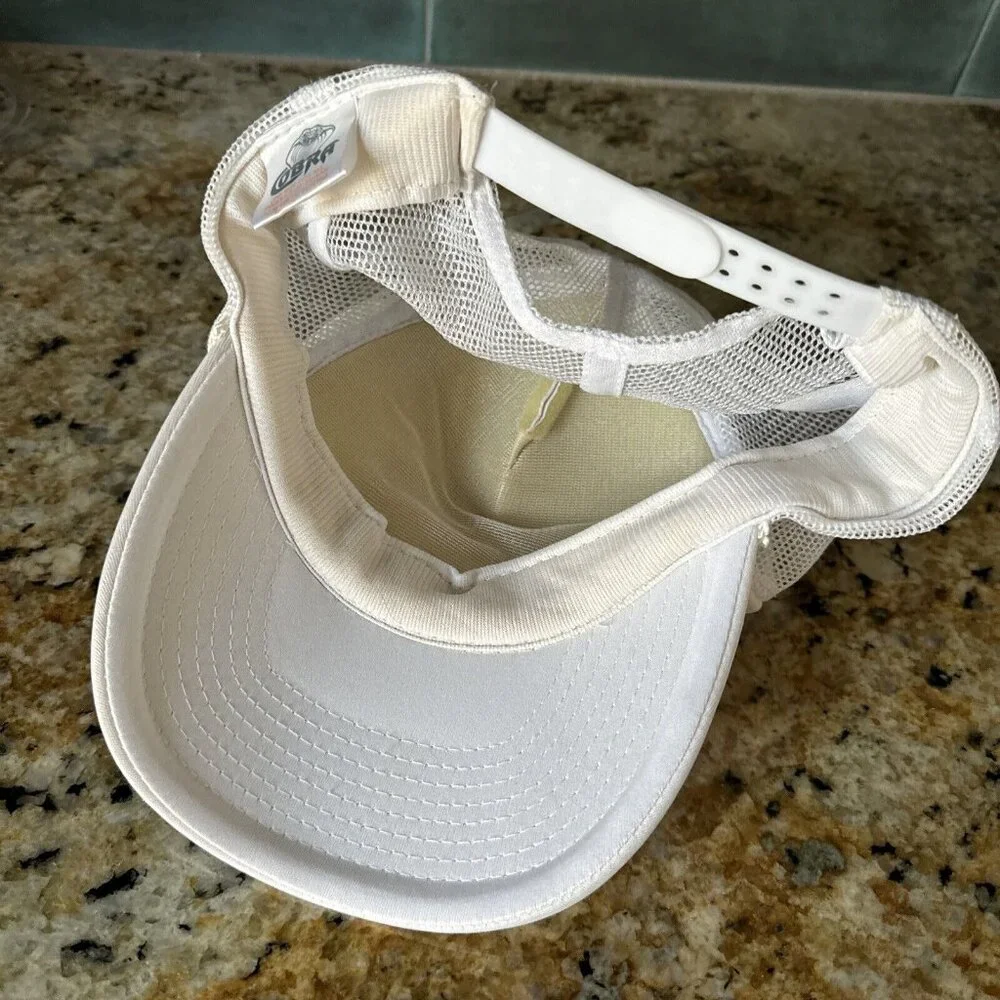 Vintage Dayton‎ Beach Florida USA Snapback Baseball Americana Hat White Cap Mesh